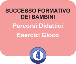 4 SUCCESSO FORMATIVO DEI BAMBINI Percorsi Didattici Esercizi Gioco